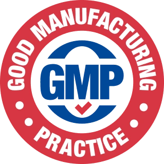 JellyBoost GMP certified facility badge