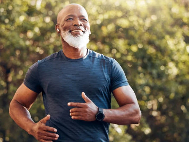 An active, confident man, illustrating restored energy and vitality